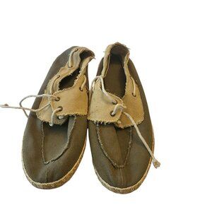 SPERRY // Dark Green and Tan // Loafers // Flats